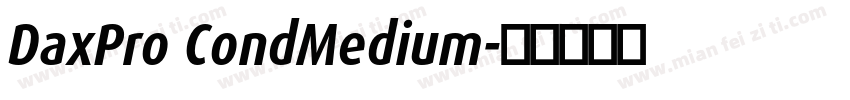 DaxPro CondMedium字体转换